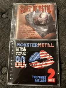 2 CD Lot: Heart of Metal, Monster Metal Disc 2, EX  Discs Metal, Rock Comps - Bild 1 von 5