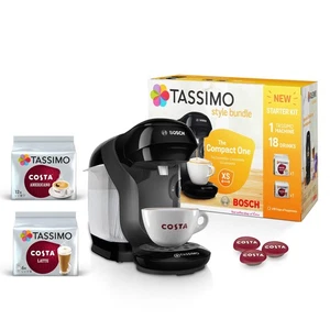 Máquina de café en cápsulas estilo Tassimo de Bosch con Costa Americano y Costa Latte... - Imagen 1 de 11