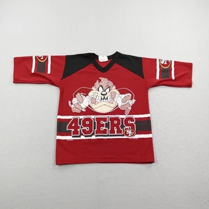 Camiseta de hockey vintage de los San Francisco 49ers para niños XL Taz Tasmanian Devil años 90 - Imagen 1 de 12