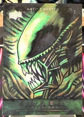 2016 Upper Deck Alien Anthology Sketch Geneta 1/1 [y0925] - Image 1 of 2
