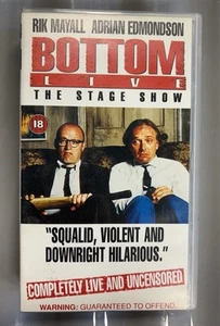 BOTTOM LIVE THE STAGE SHOW (VHS) Rik Mayall Adrian Edmondson 1993 Original RARE - Picture 1 of 3