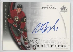 2005-06 SP Authentic Sign of the Times Derek Boogaard #BO Rookie Auto RC - Picture 1 of 3
