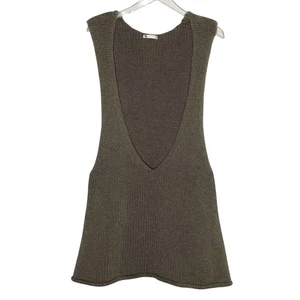 Vestido suéter túnica mameluco de lana gris topo gris para mujer Uncle Studios M - Imagen 1 de 9