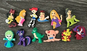 Lot Of 12 Croc Charms, Disney Princess, My Little Pony, Woodchuck-cute! - Picture 1 of 1