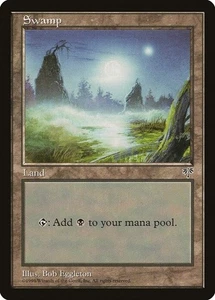 Magic The Gathering MTG SWAMP (FOGGY NIGHT) Mirage NM Near Mint - Picture 1 of 1