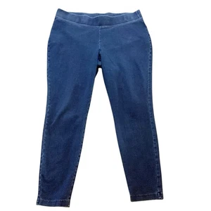 Leggings donna Lands End Starfish denim colore blu taglia large 14-16 - Foto 1 di 12