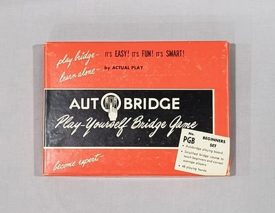 Vintage 1950'S Auto Bridge Autobridge Beginners Set Play Yourself Bridge Game - Image 1 of 4