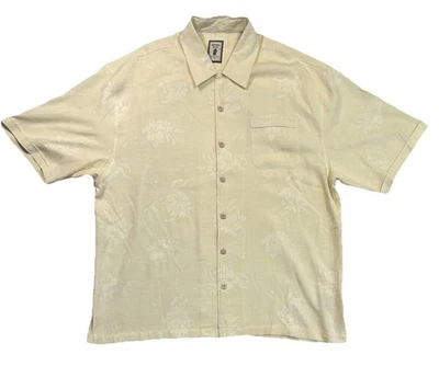 Camisa hawaiana Jamaica Jaxx seda estampado floral para hombre XXL 100 % seda Foto 1 de 4