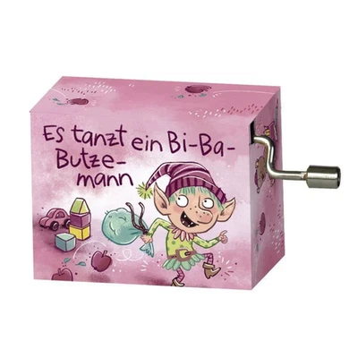 Fridolin Kurbelspieldose „Bi-Ba-Butzemann“ – Spieluhr auf Resonanzholz