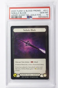 2020 Flesh and Blood Nebula Blade Cold Foil Promo PSA 10 Gem Mint - Picture 1 of 2