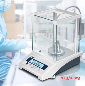 Bilancia Elettronica Bilancia Strumento di Precisione per Farmacia Gioielli 200g/0,1mg - Foto 1 di 6
