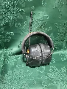 Vintage Adjustable AM/FM Radio Headphone Receiver HEAVY DUTY WORKS - Picture 1 of 8