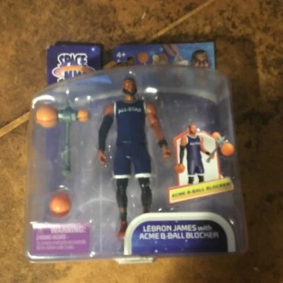 Space Jam A Legacy Lebron James With Acme B-Ball Blocker Figure Boxed New - Image 1 of 4