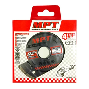 Rueda de corte de diamante MPT 115 mm disco de corte continuo azulejos amoladora húmeda y seca - Imagen 1 de 3