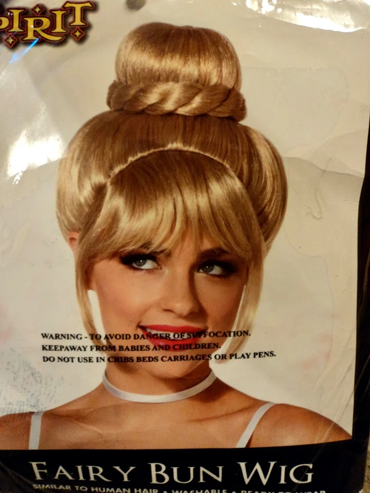 Peluca de moño de hadas para disfraz de Halloween. Talla 14+. Foto 1 de 1