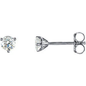Aretes de diamantes Martini en oro blanco de 14 k (1/3 qt. tw.) - Imagen 1 de 1