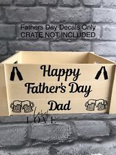 PERSONALISED FATHER’S DAY DECALS STICKERS DAD FOR BEER CRATE HAMPER GIFT BOX BAG