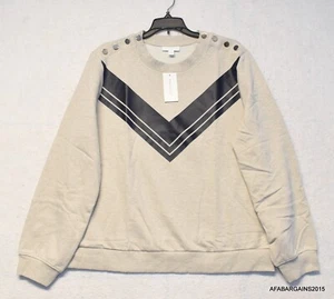Charter Club Women's Size XL Beige Chevron Long Sleeve Crewneck Sweater NwT - Picture 1 of 8