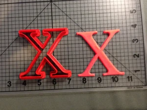 Greek Letter Chi Cookie Cutter - Picture 1 of 2