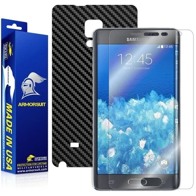 ArmorSuit Samsung Galaxy Note Edge Screen Protector + Black Carbon Fiber Skin - Image 1 of 4
