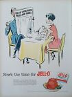 1952 vintage Jell-O print ad.  Now's The Time For Jell-O