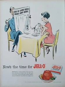 1952 vintage Jell-O print ad.  Now's The Time For Jell-O - Picture 1 of 1