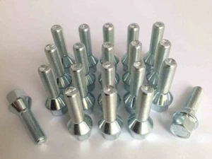 20 x verlängerte Alufelgenschrauben M14 x 1,5 33 mm lang 17 mm Sechskant - Bild 1 von 1