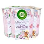 3 X Air Wick Stacey Solomon Cosy Cottage Frosted Roses & Snowberry Candle 105g