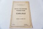 1967 Carlisle Station Working Arrivals Departures Timetable Railway Trip Notice