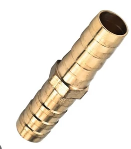 (5 Pack) 3/4" Hose Barb Mendor Union Hex Splicer Brass Fitting-USA - Picture 1 of 1