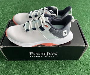 Women's FootJoy ProLite Golf Shoes, White/Blue, Size 7 Medium, NEW IN BOX 98219 - Picture 1 of 9