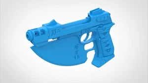 Modified Beretta 92FS  Blade 2 Movie 2002 - 3D Printed DIY Prop Kit - Picture 1 of 2