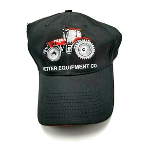 Vetter Equipment Case IH Tractor Hat Cap Strapback Black Farm Agriculture B7 D - Picture 1 of 5