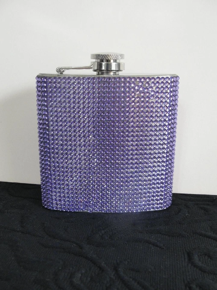Frasco de licor Bling/Glam novia despedida de soltera alcohol imitación estrás Foto 1 de 1