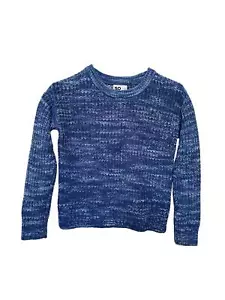 Kids Girls' 2pc Long Sleeve Sweater &  Sleeve Top Set - 8y - Blue - Picture 1 of 5