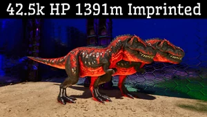 ARK Survival Ascended PvE Top Stats Deadpool Rex 35k HP & 1160m PC/XBOX/PS5 ASA - Picture 1 of 6