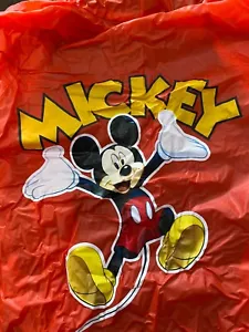Disney Parks Mickey Mouse Red Raincoat Kids Size M 100% Vinyl - Picture 1 of 7
