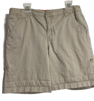 Cherokee Girls Khaki Uniform Shorts Size 14/16 Beige Roll Cuff with Pocket - Image 1 of 4