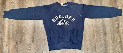 University of Colorado Buffaloes CU Buffs Blue Women's Sweatshirt with Pockets L - Image 1 of 4
