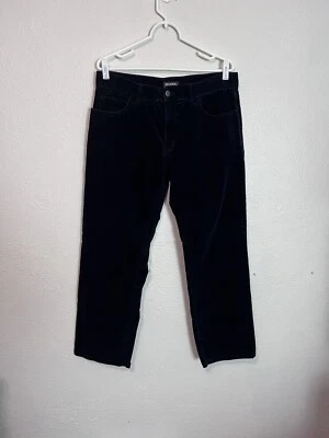 Michael Kors Corduroy Pants Men’s Size 34 (34x29) Black Flat Front Casual Work - Image 1 of 4