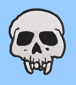 Misfits Skull Patch Iron On Patch Embroidered - Picture 1 of 2