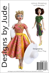 Going Shopping Doll Clothes Sewing Pattern for 15.5" Gene Marshall Doll - Picture 1 of 7