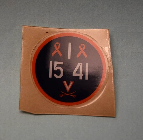 AUBURN TIGERS, UNIVERSITY OF VIRGINIA MEMORIAL DECAL - AUTHENTIC TEAM ISSUED Cover
