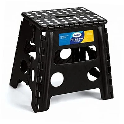  13" Folding Step Stool for Adults and Kids Holds Up to 300 13 Inch Black - Image 1 of 4