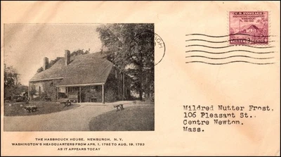 Scott 727 - 3 Cents Newburgh 1st Lester Lewis FDC Typed Address Planty 727-44 - Image 1 of 2