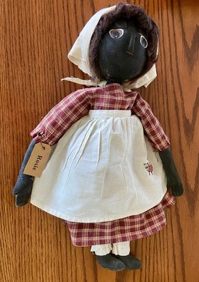 Muñeca negra estilo vintage Rosie “Lo que el viento se llevó” 20” ¡con traje hecho a mano! Ver fotos Foto 1 de 4