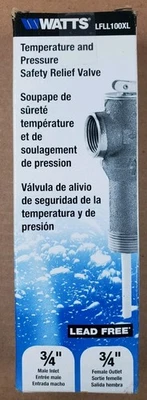NEW Watts Temperature & Pressure Safety Relief Valve 3/4" LFLL100XL - Image 1 of 4