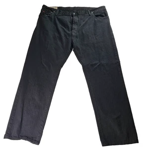 Polo Ralph Lauren Dungarees Jeans Men’s 44B x 32 Hudson Black Straight Fit - Picture 1 of 18