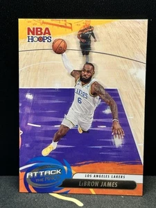 2023-24 Panini NBA Hoops Attack the Rack SP LeBron James #6 Lakers - Picture 1 of 2