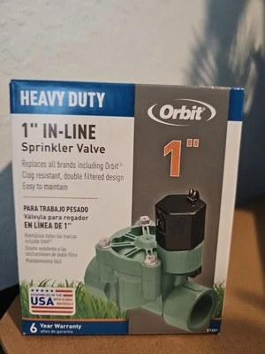 Orbit Heavy-Duty In-Line Sprinkler Valve - Green (57281) - Image 1 of 4